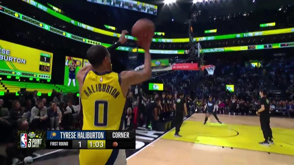 哈利伯頓這投籃姿勢是很奇特 但是命中率是真高啊